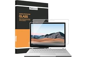 MEGOO Protector de pantalla de cristal templado diseñado para Surface Book 3 Only 2020 Version (13.5"), dureza 9H,transparente HD, compatible con Microsoft Surface Book 3 Surface Pen