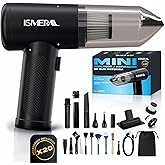 SUPER Aspirador de Mano, 26000Pa , 2 en 1 Soplador- Aspirador coche + 7 boquillas Aspiradora de Mano sin Cable , para Coche O