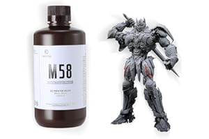 RI RESIONE Resina resistente per stampanti 3D RESIONE, ABS non fragile come la resina 3D resistente e rigida per la stampa 3D LCD UV 405nm(Grigio,1000g)