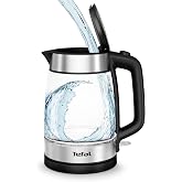 Tefal Işıklı Cam Kettle - 1,7 Litre Cam + Paslanmaz &Ccedil;elik inox