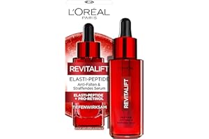 ‎L'OREAL PARIS L'Oréal Paris Straffendes Serum für Frauen: verleiht der Haut mehr Elastizität & Straffheit & Feuchtigkeit mit Pro-Elastin & Hyaluronsäure & Adenosin, Revitalift, 1x 30ml