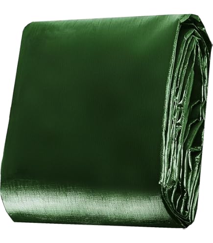 G.F. afdekzeil Premium Line 140g/m², Groen, 4m x 4m = 16m² keuze uit 25 verschillende maten in groen en wit! zeildoek met oogjes, uv-bestendige stof, Dekzeil met bevestigingsringen, afdekhoes