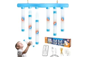 PICKONA Reflex Challenge Catching Sticks Game Hand Speed Challenge Reaction Training Toy for Kids and Adults Glow in The Dark Stick Drop with 3 Adjustable Speeds Hand Eye Coordination Educational Gift