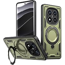 Custodia Militare Per Xiaomi Redmi Note 14 Pro Plus 5G – Cover Con Supporto Anello Magnetico 360°, Antiurto, Colore Blu - 2