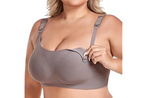 JOYTREE Still-BH Ohne Bügel Seidig Glatt Schwangerschafts BH Nahtloser Mutterschaft BH Umstands BH mit Zusätzlichen BH-Verlängerungen Stillen und Schlaf BH für Damen