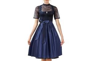 Liangp Dirndl Damen 2-teilig - Trachtenkleid Für Oktoberfest