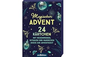 Magischer Advent: 24 Kärtchen mit Hexenwissen, Ritualen und magischen Ideen zur Adventszeit | Adventskalender-Kartenbox für Erwachsene in schönem Design