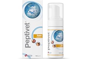 ICF Peptivet Foam Eudermic Foam for Dogs and Cats – Soothing for Itchy Skin – Moisturising - Fast absorbing - Non-Irritant - 100 ml