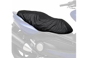 Auto Accessori Lupex - Coprisella Moto e Scooter Impermeabile Antistrappo con Borsa – Taglia Maxi (115x50 cm), Colore Nero – Adatto per 300-500cc e simili