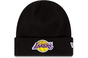 ‎NEW ERA New Era Los Angeles Lakers NBA League Essential Black Cuff Knit Beanie