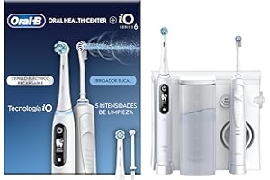 Oral-B Idropulsore con 1 Beccuccio Oxyjet, 1 Beccuccio Con Getto D’acqua, 1 Spazzolino Elettrico Oral B iO6, 2 Testine Di Ricambio. 1 Idropulsore