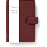 Agenda Personnel Filofax Norfolk 2026 – Organiseur En Cuir Grainé, Anneaux 30mm, Couleur Currant