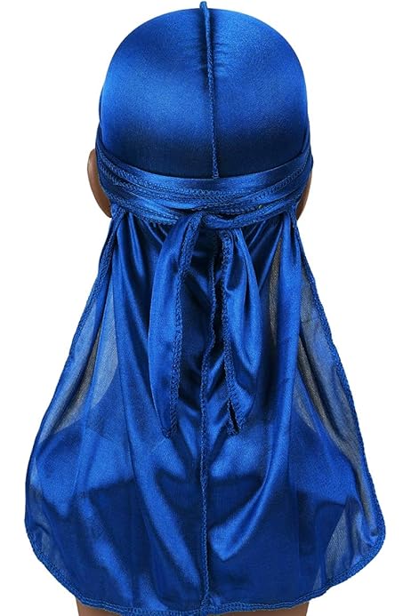 Durag Unisex Con Coda Lunga - 2 Pezzi Per Stili Hip-Hop E Protezione Capelli - Foto 3