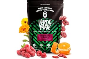 Verde Mate Green Raspberry Vitality 0,5kg | Yerba mate owocowa | Energia i witalność | Yerba mate, maliny, jagody goji, ashwagandha | Naturalne pobudzenie | Brazylijska yerba mate | 500 g