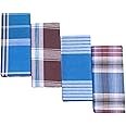 KAKUMANU Men's Cotton Multi Color Lungis for Men 2 meter Checks Colours (Set of 4 Multi Colour)