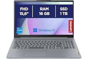 Lenovo IdeaPad Slim 3 Gen 8 - Portátil 15.6" FHD Intel Core i5-13420H, 16 GB RAM, 1 TB SSD, Wi-Fi 6, Win11 Home, Office de Prueba QWERTY Español, Gris - 3 Meses de Xbox Game Pass Incluido