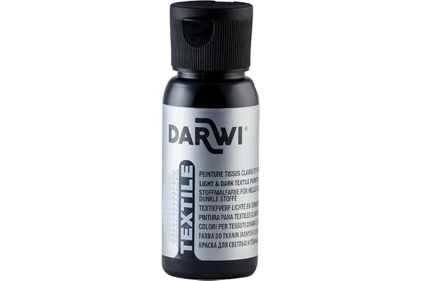 DARWI Un flacon de Peinture Pour Tissus finition Métallique