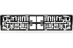 BCCORONA EXT25212 Plaque d'immatriculation, Chromé