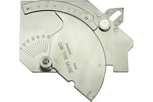 RIVERWELD Bridge Cam Gage Calibre cubital Comprueba la profundidad del corte socavado Picaduras Filete Tamaño de la garganta Longitud Ángulo de preparación Desalineación