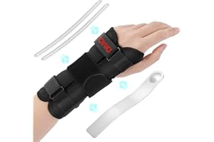 TOVIKI Muñequera Ajustable para Túnel Carpiano con 1 Férulas 2 barras de apoyo - Muequera Metacarpiana Ortopedica, Soporte de Mano para Esquinces Artritis y Distensiones para Aliviar Dolor