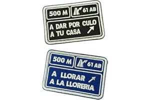 RUKK Pack 2 Parches de Velcro Bordados. Parche para Mochila Táctica Militar, Chaleco Crossfit, Gorra.