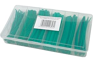 MC POWER Assortiment de gaines thermorétractables, 100 pièces vert