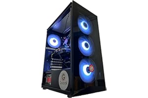 Golook PC Desktop Fisso Gaming • Intel i7 • 32GB RAM • Scheda Video AMD Radeon RX580 8GB • 1TB SSD • WiFi • W11 Pro • Computer • HDMI