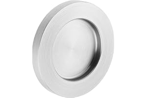 ck-tuerbeschlaege Griffmuschel zum Aufkleben | Edelstahloptik | rund | 70 x 8 mm | 1 Stück