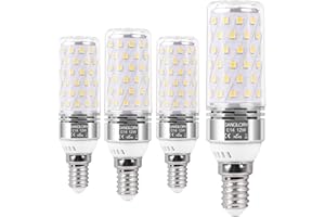 SanGlory Bombillas LED E14, 12W Equivalente a 100W Bombilla Halógena, Luz Neutra 4000K E14 LED Maiz Bombillas, 360° Ángulo, Bombilla Edison LED E14, No Regulable, Sin Parpadeo, Paquete de 4