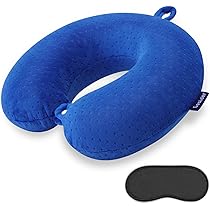 Cuscino Da Viaggio Memory Foam A U - Per Collo E Testa In Auto, Aereo, Ufficio