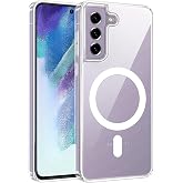 Lavderuar Samsung Galaxy S21 fe Uyumlu Kamera Korumalı Magsafe İle Uyumlu Wireless Şarj &Ouml;zellikli MGSF001 Şeffaf Kılıf (Şeffa