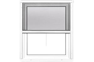 ‎JAROLIFT jarolift 2 in 1 Insektenschutzrollo Volaris Fliegengitter Fenster-Rollo, PVC Rahmen Weiß, Höhe und Breite Kürzbar, 130 x 160 cm (B x H)