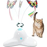 zenes funny cat toy butterfly