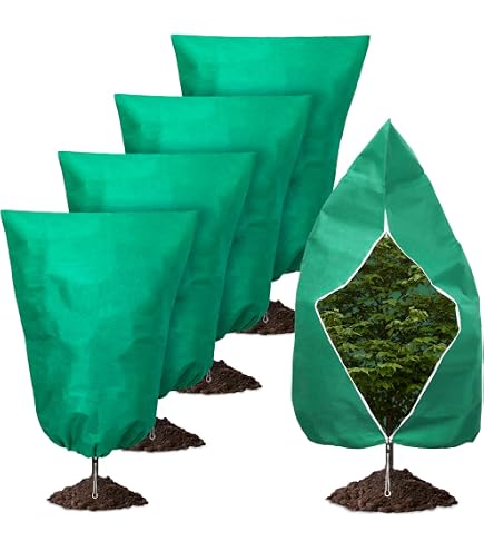 Housses Anti-gel Pour Plantes – Lot De 4, 80x120 Cm, Avec Fermeture éclair, Pour Protéger Tes Plantes En Hiver - 13