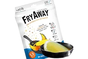 FryAway Super Fry utwardzacz oleju kuchennego, zestala do 20 filiżanek, proszek do smażenia na bazie roślin, utwardzacz oleju kuchennego, który zamienia zużyty olej w twardy olej i odpady organiczne