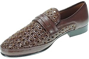 CALZADOS ROMERO Jam Zapato de Verano Trenzado de Piel y Piso Cuero para Hombre