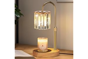 WUEAOA Candle Warmer Lamp,Candle Warmer, Timer and Dimmer Candle lamp Warmer UK, 4-Level Brightness Control, Gold