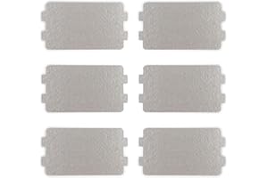 Fousenuk 6 pezzi Mica per Microonde, Piastra di Mica 6.4 × 11.7 cm Protezione per Forno a Microonde in Mica, Foglio di Mica Universale Copertura di Guida d'Onda per Cucina Forno a Microonde