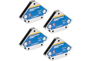 A ABLUMEN Aimant Soudure 4 PCS avec Force de Maintien 13 kg / 28 lb, Équerre Soudeur Magnétique Multi-Angles 45° 90° 135°pour Soudage, Positionneur Magnétique et Outil de Localisation Précise