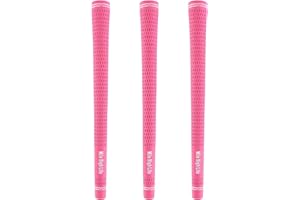 Mile High Life | Standard-Golfschlägergriffe | 3-, 13-teiliges Set | Golfgriffe | Einstiegsset Golf Grip | Junior Club Set Grip (3 Packungen pink-neu)