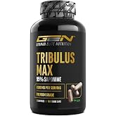 GEN GERMAN ELITE NUTRITION Tribulus Max - 180 Capsules - High Dose | 4500 mg per Daily Dose - 95% Saponins - Pure Tribulus Te
