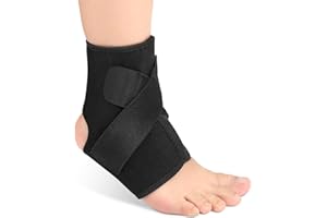 YOSOO HEALTH GEAR Kompresyjna Opaska na Kostkę, Regulowana Elastyczna Podpórka na Kostkę, Oddychający Rękaw Neoprenowy, Ochraniacz na Kostkę do Piłki Nożnej do Ochrony Sportowej, Regeneracja Kontuzji, Ból Stawów, ścięg