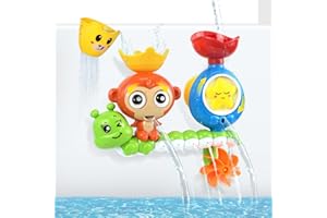 OSLINE Bath Toys for 1 2 3 Year Old,Bath Toys for Babies 6-12 Months,Toddler Bath Toys for 1-5 Year Old Boy Girl Gift,Baby Sensory Toys 6-12 Months,Water Play Girls Boys Tub Kids Toys Age 2 3 4
