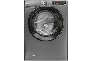 Hoover H-WASH 350 10kg Freestanding Washing Machine, 1400 RPM, A Rated, ECO-Power Inverter Motor, hOn App, 60 Programmes, Eco Doser, Power Care System, Graphite, 60x58x85 cm - H3WPS4106TAMBR80