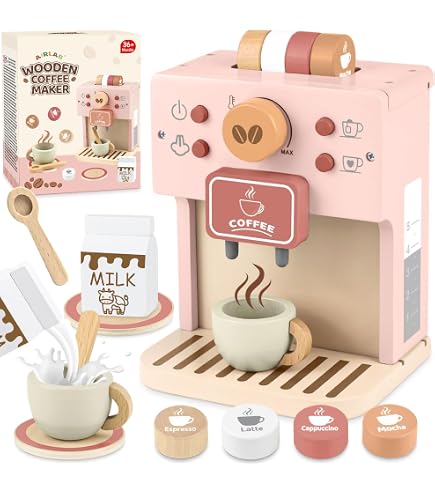 OESSUF – Service à Thé Ours En Silicone 14 Pièces – Théière, 4 Tasses, Sous-verres, Cuillères Et Plateau En Bois – Dès 1 An – Cadeau Montessori