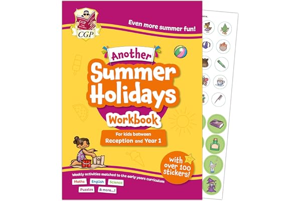 Another CGP Summer Holidays Activity Workbook - for kids between Reception and Year 1 (ages 4-5) (CGP Holiday Workbooks) cover art