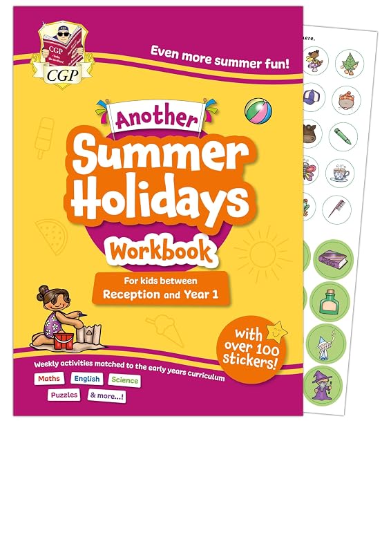 Another CGP Summer Holidays Activity Workbook - for kids between Reception and Year 1 (ages 4-5) (CGP Holiday Workbooks) cover