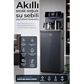 ROBO Akıllı Sıcak Soğuk Su Sebili &Ccedil;ay Kahve İstasyonlu Gizli Damacanalı