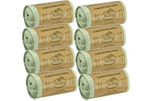 CADDY LINERS DIRECT 10 Litre x 200 BioBag Compostable Biodegradable Kitchen Food Waste Caddy Bin Liner Bags (10L) - Certified EN13432