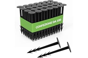 GARDENIX® 100 Pezzi Terrapin, Ancoraggio da per Giardino per Tessuto